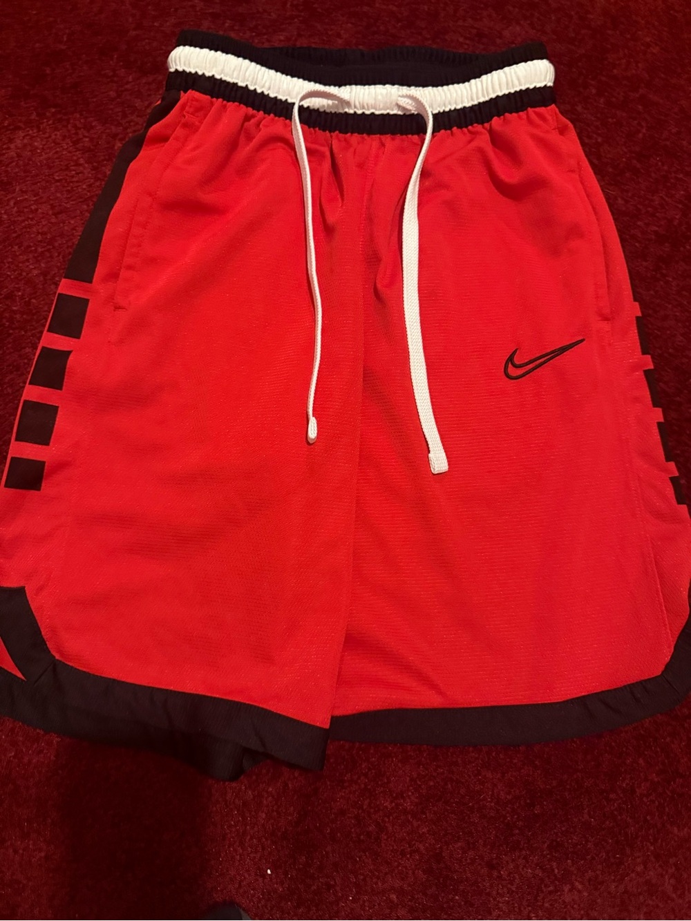 Nike elite red basketball athletic shorts adult men’s small s